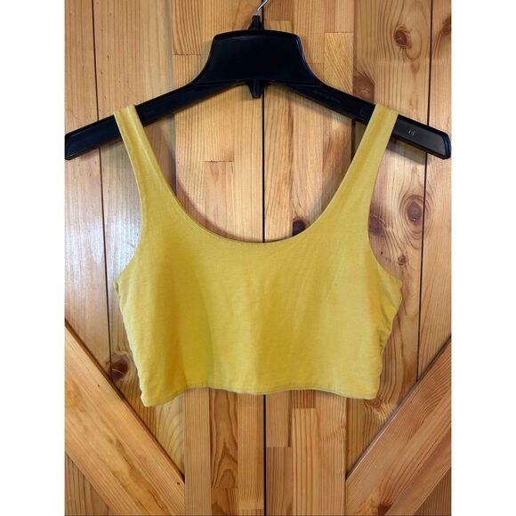 Cotton On Women’s Cropped Gold Tank Top Size Small (5485) - Picture 1 of 4